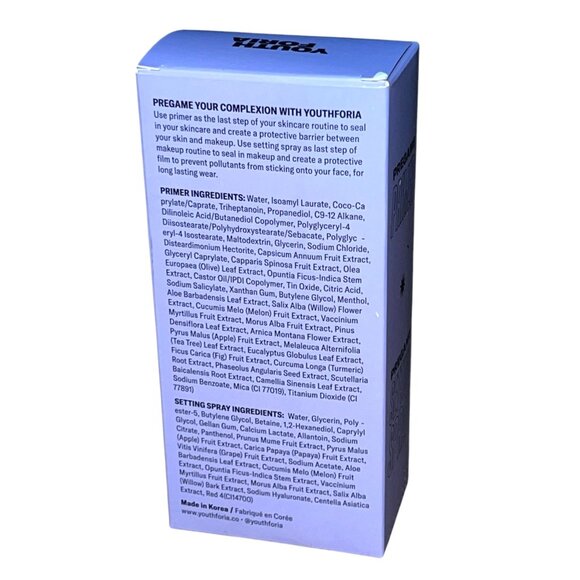 Youth Foria PreGame Bundle Primer & Setting Spray Set Full Size New in Box - Picture 5 of 8